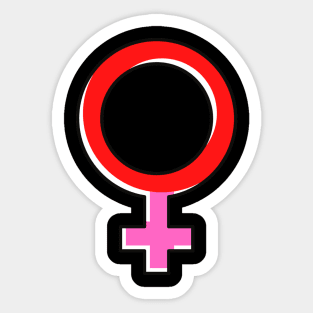 red female symbol design Sticker